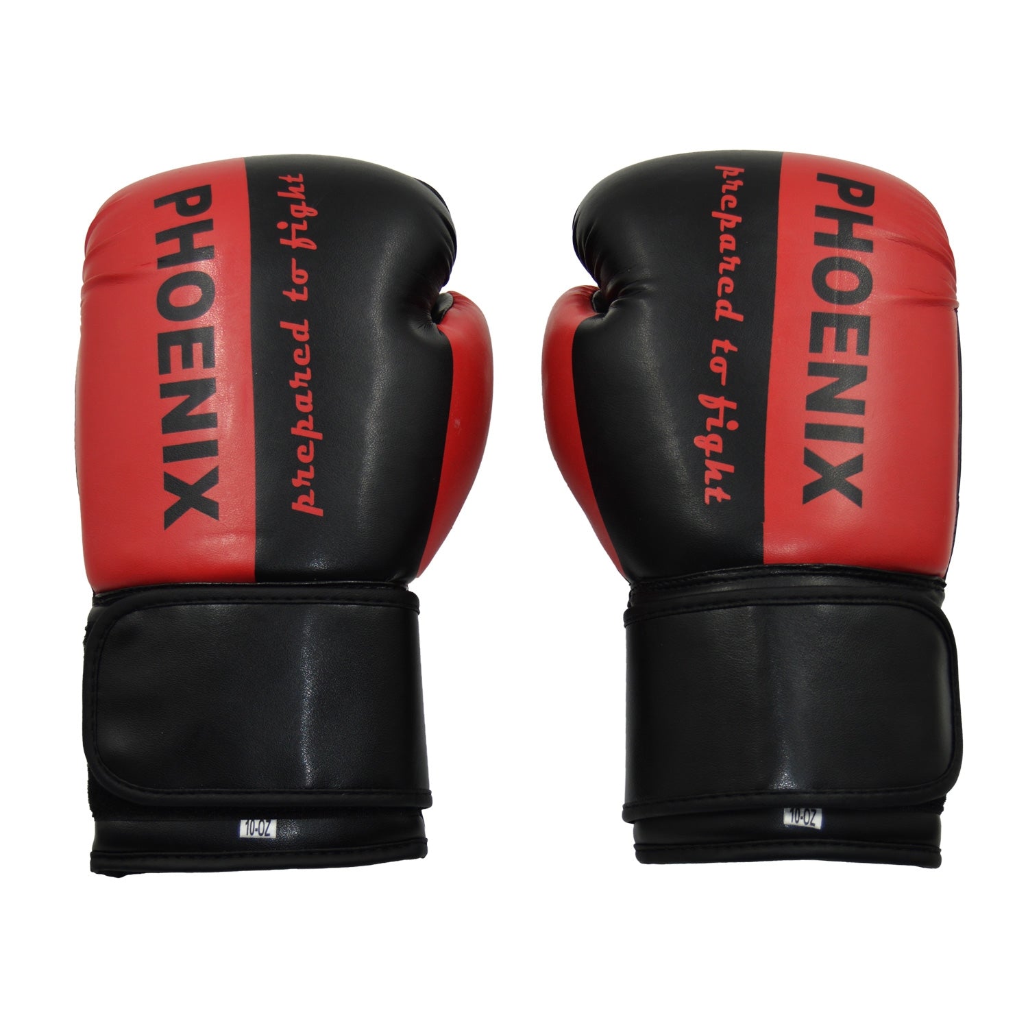 Phoenix PX Boxningshandskar 'Prepared to Fight' PU - Svart/Röd
