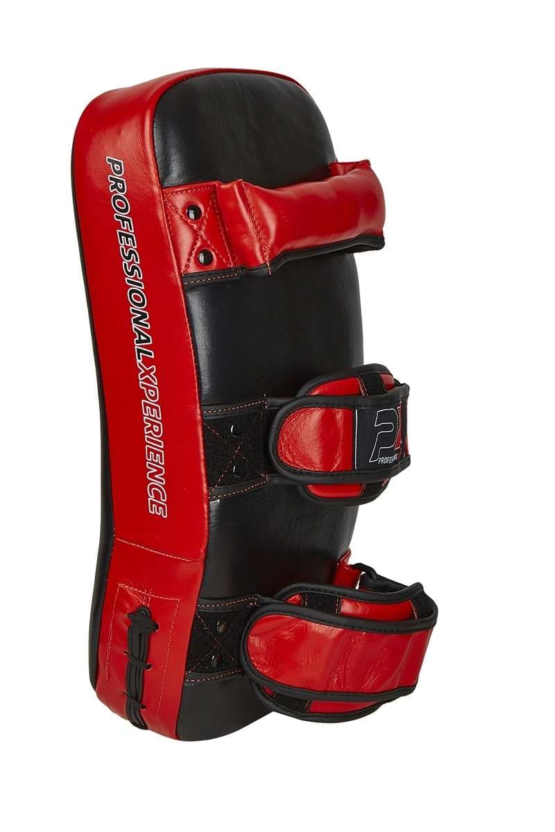 Phoenix PX Thai Mittsar, Äkta Läder, (Par) - Svart/Röd