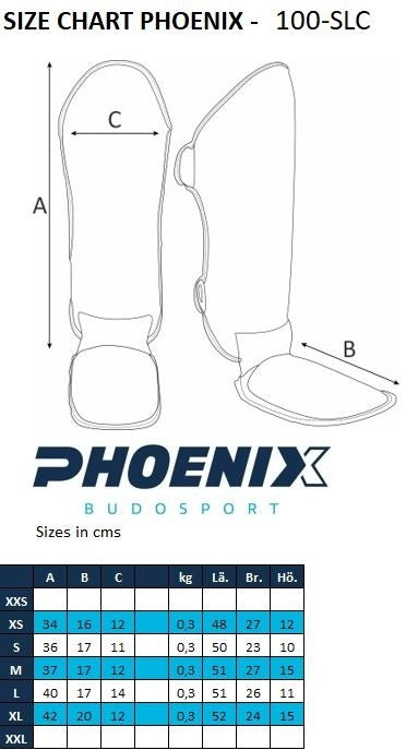 Phoenix PX Skenbens- och vristskydd FIGHT PRO konstläder, rosa