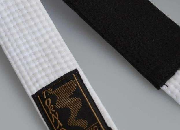 Phoenix BJJ-bälte - Vitt/Svart-rand