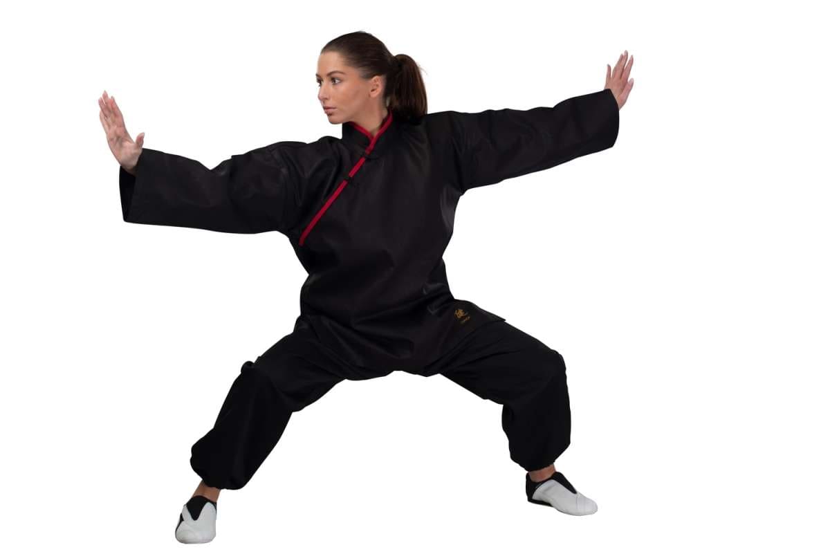 Phoenix Kung Fu Jacka - Svart/Röd krage