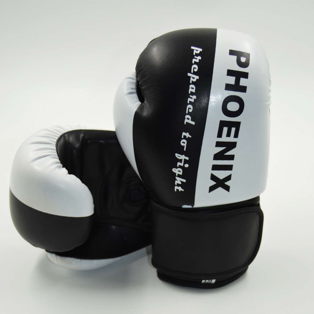 Phoenix PX Boxningshandskar 'Prepared to Fight' PU - Svart/Vit