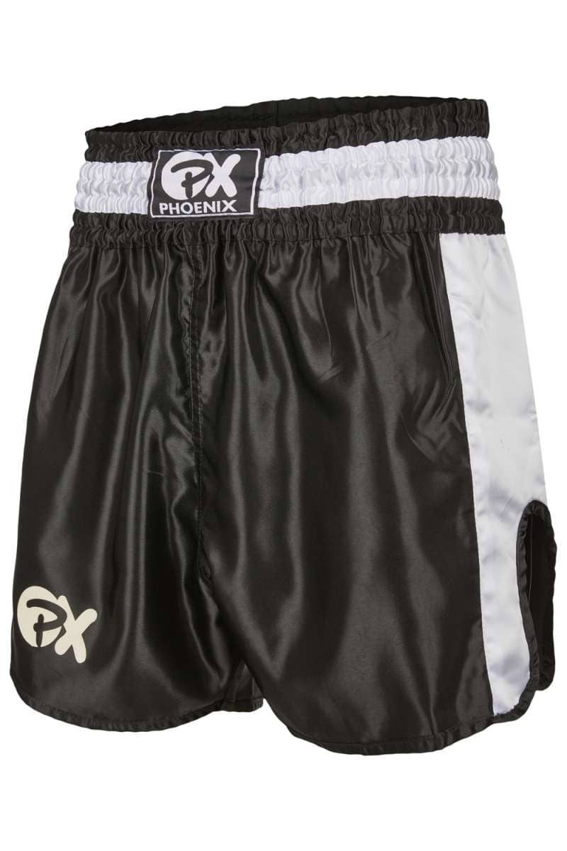 Phoenix PX Thai Shorts, 'Contender' - Svart/Vit