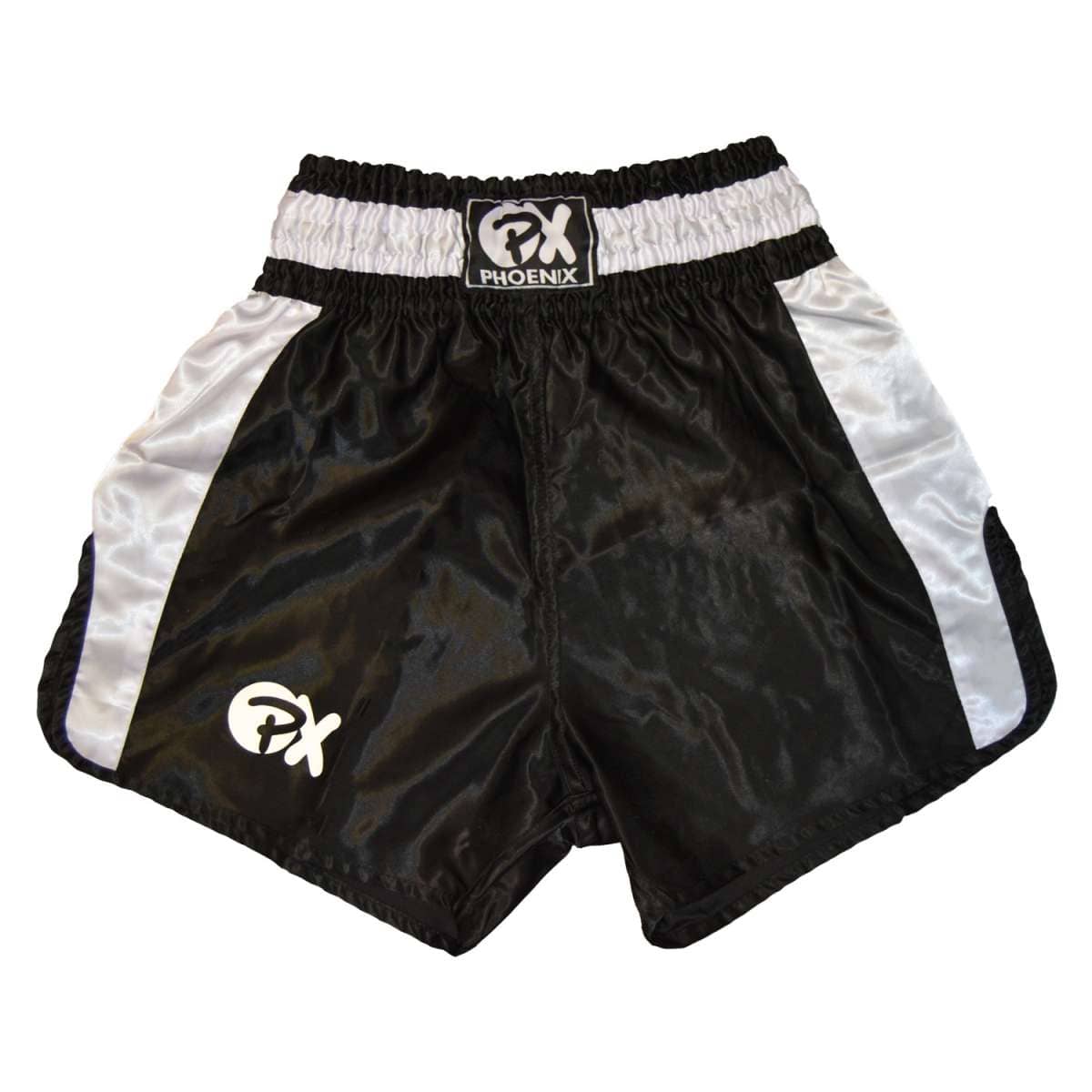 Phoenix PX Thai Shorts, 'Contender' - Svart/Vit