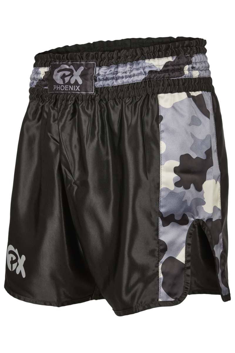 Phoenix PX Thai Shorts, 'Contender' - Svart/Camo
