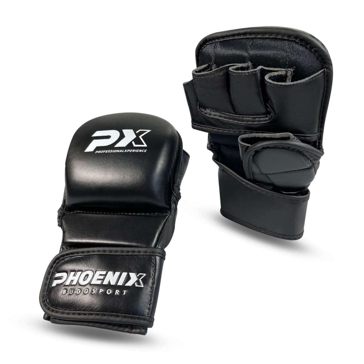 Phoenix PX Grapplinghandskar läder - Svart