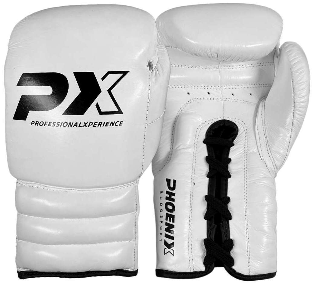 Phoenix PX tävlingsboxningshandskar läder - Vit