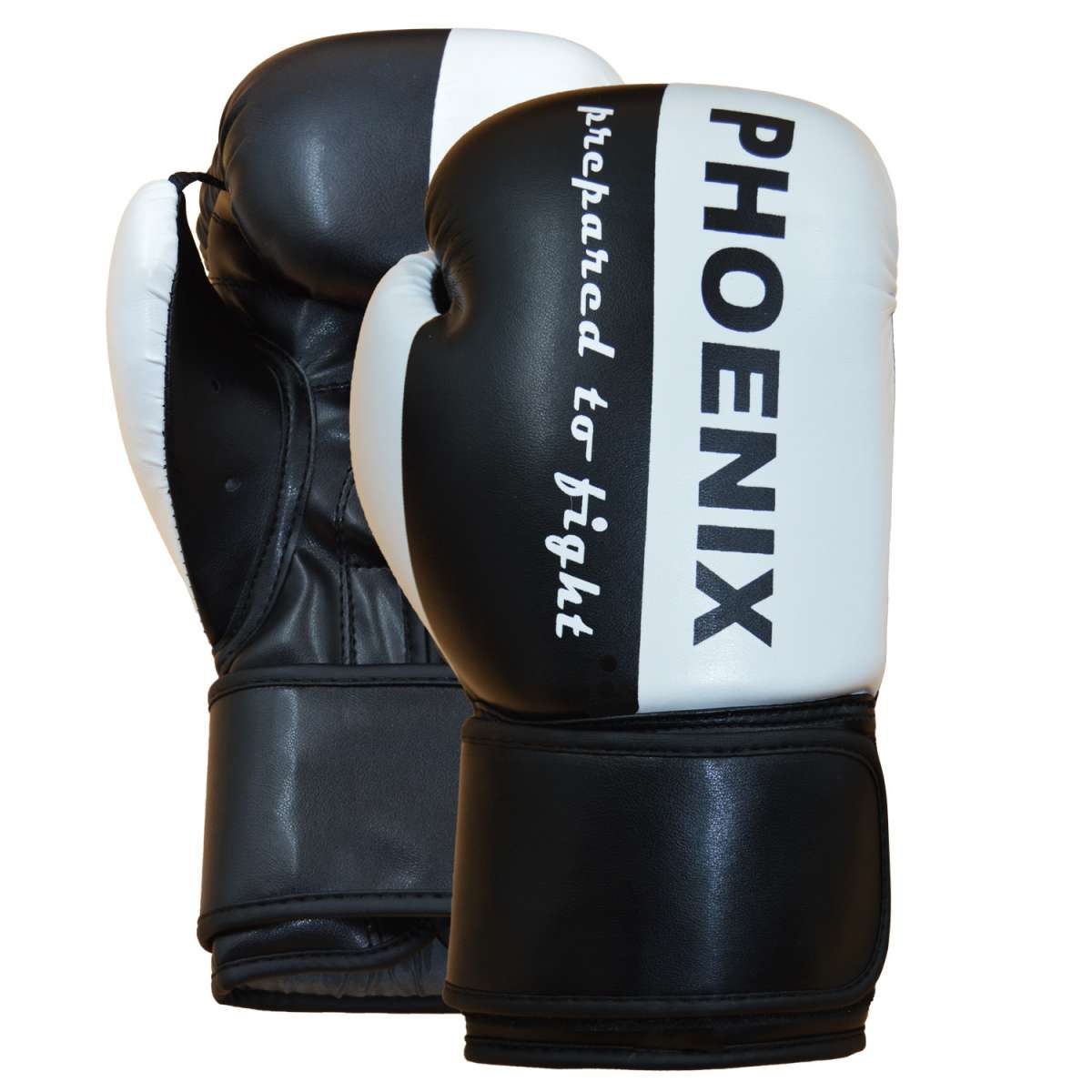 Phoenix PX Boxningshandskar 'Prepared to Fight' PU - Svart/Vit