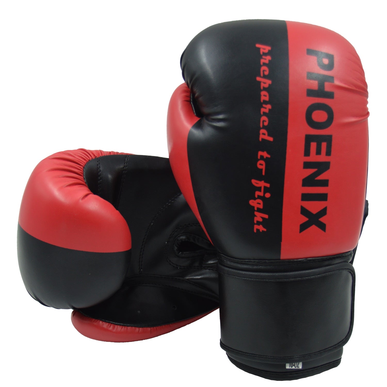 Phoenix PX Boxningshandskar 'Prepared to Fight' PU - Svart/Röd
