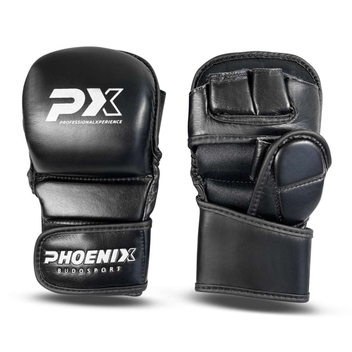Phoenix PX Grapplinghandskar läder - Svart