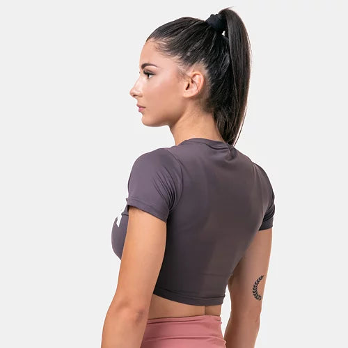 Nebbia Sportig Crop Top - Marron