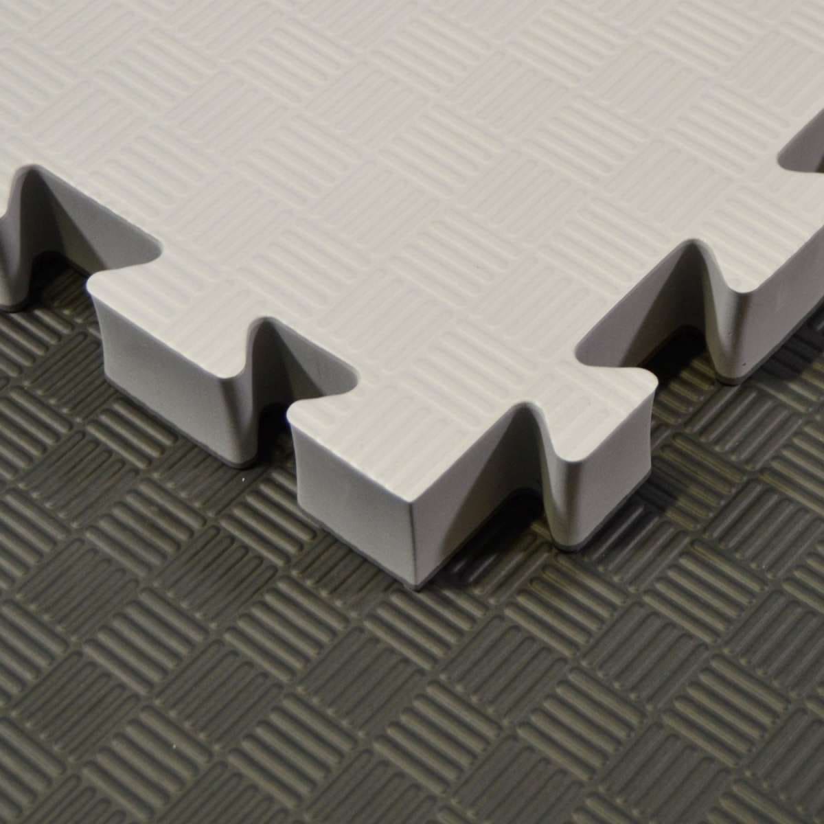 Phoenix Judomattor - Grå/Svart, rutigt mönster, 100x100x4 cm