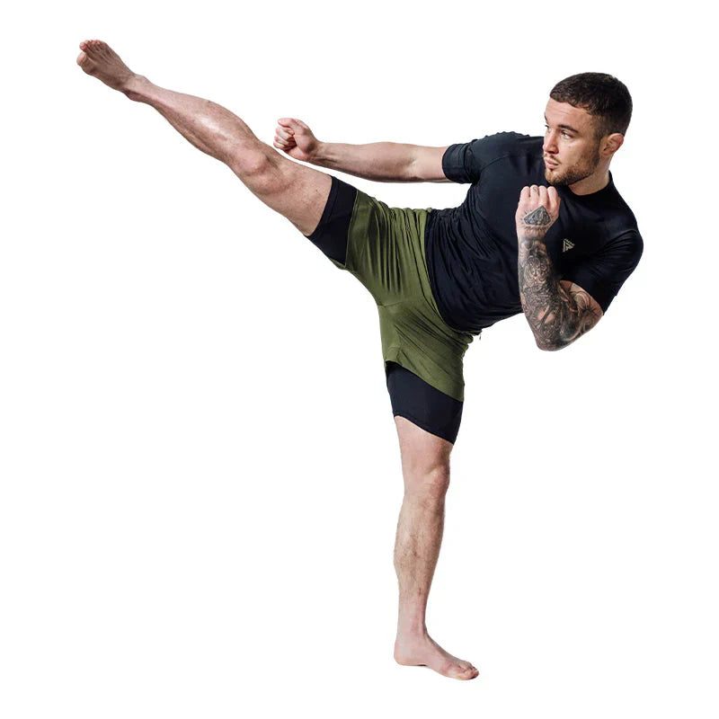 RDX MMA Kompression Shorts T16 - Armégrön/Svart