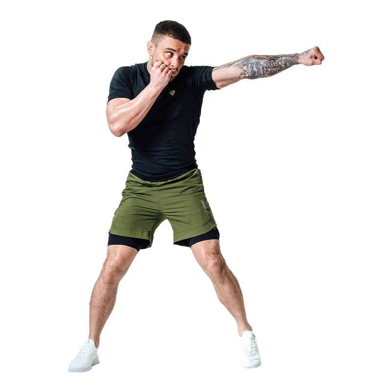 RDX MMA Kompression Shorts T16 - Armégrön/Svart