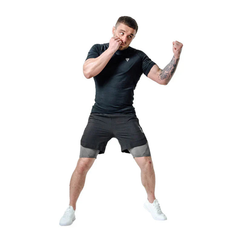 RDX MMA Kompression Shorts T16 - Svart/Grå