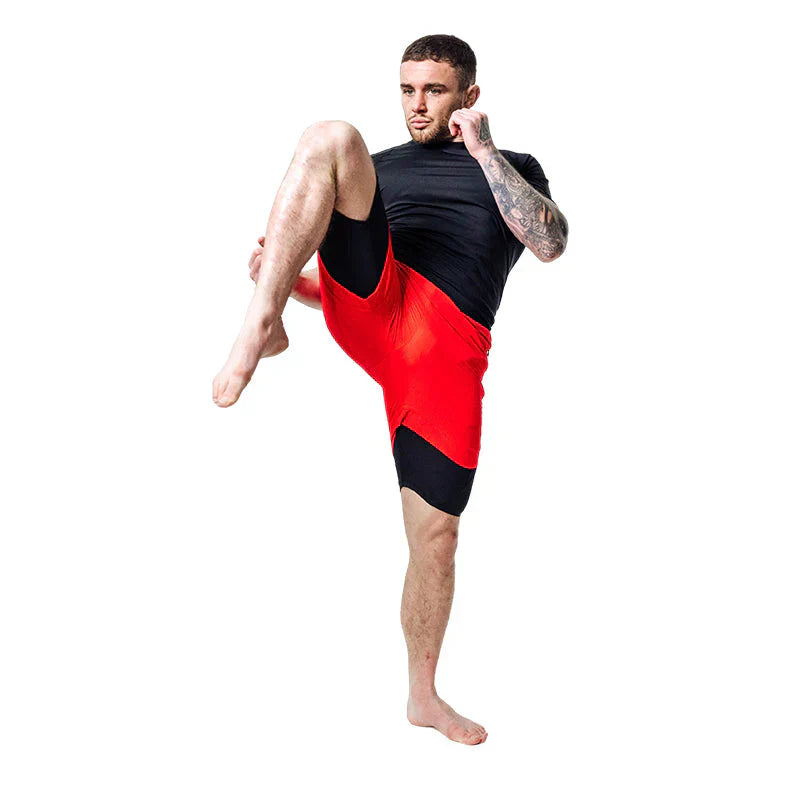 RDX MMA Kompression Shorts T16 - Röd/Svart