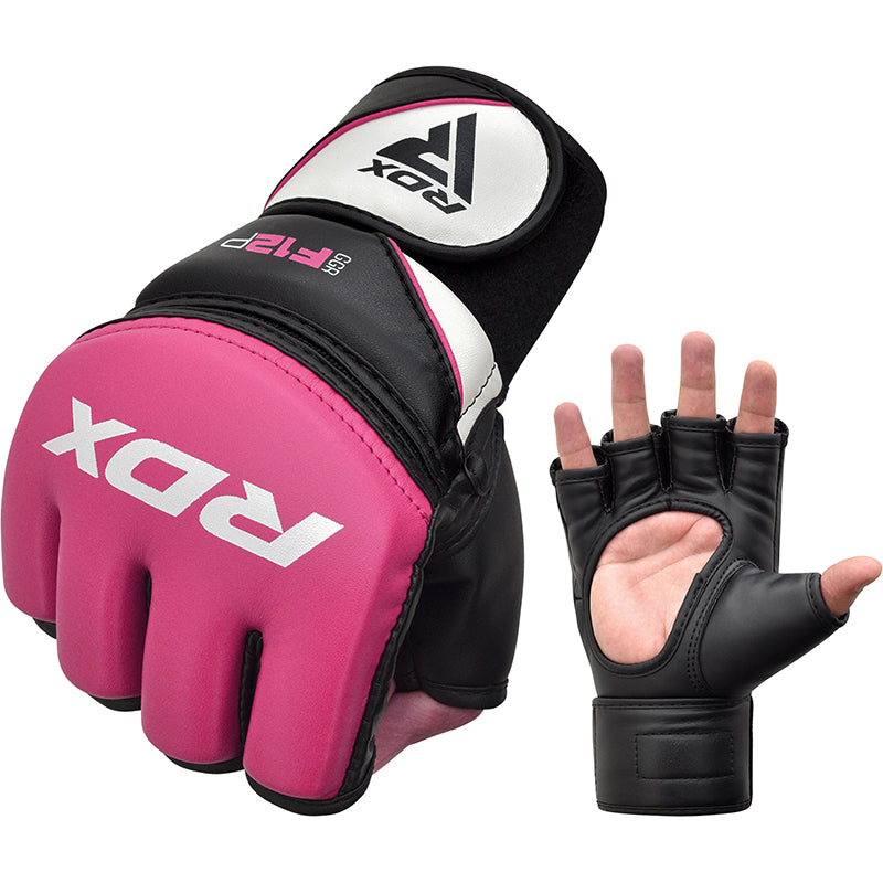 RDX Grappling Handskar New Model GGRF-12P - Rosa