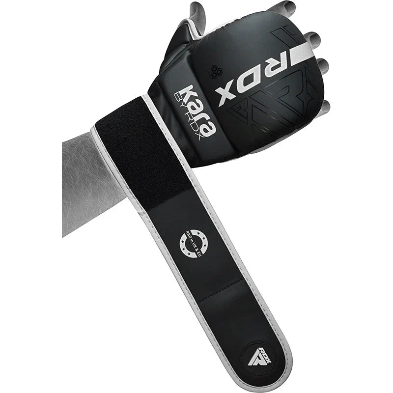 RDX Grappling Gloves Shooter F6 - Mattsvart/Vit