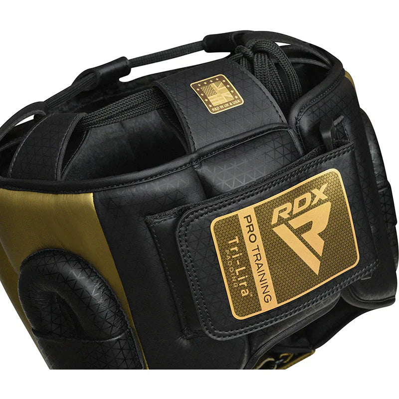 RDX Huvudskydd MARK PRO TRAINING TRI LIRA 2 - Guld