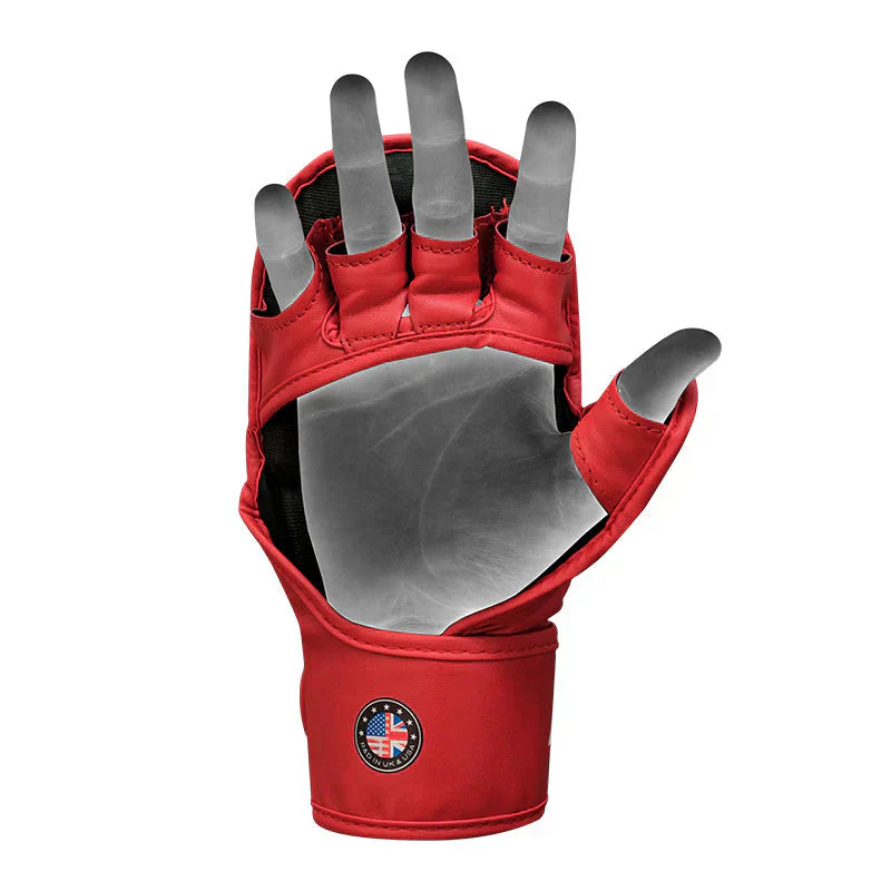 RDX Grappling Handskar SHOOTER AURA PLUS T-17 - Röd/Svart