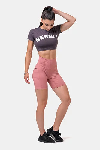Nebbia Sportig Crop Top - Marron