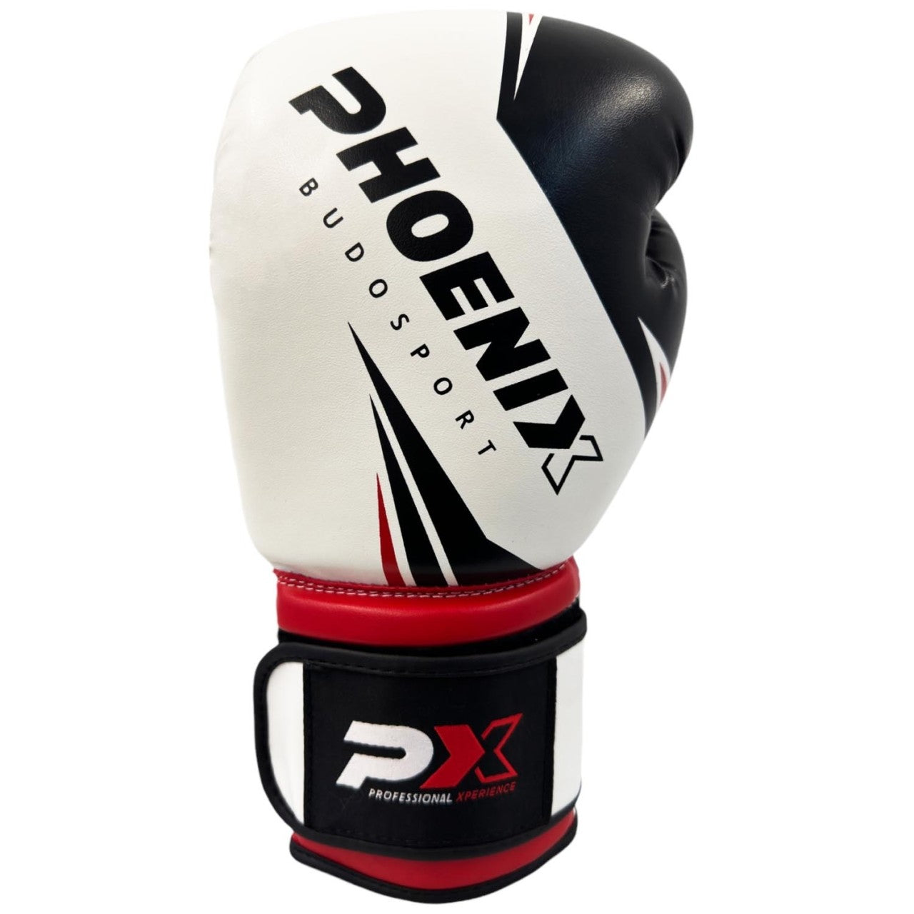 Phoenix PX Boxhandskar Legacy konstläder, vit-svart-röd
