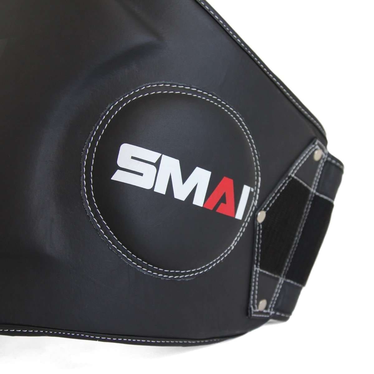SMAI Thai belly pad, läder - Svart/Vit