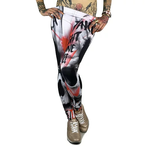 Skull Allover Leggings - Flerfärgad