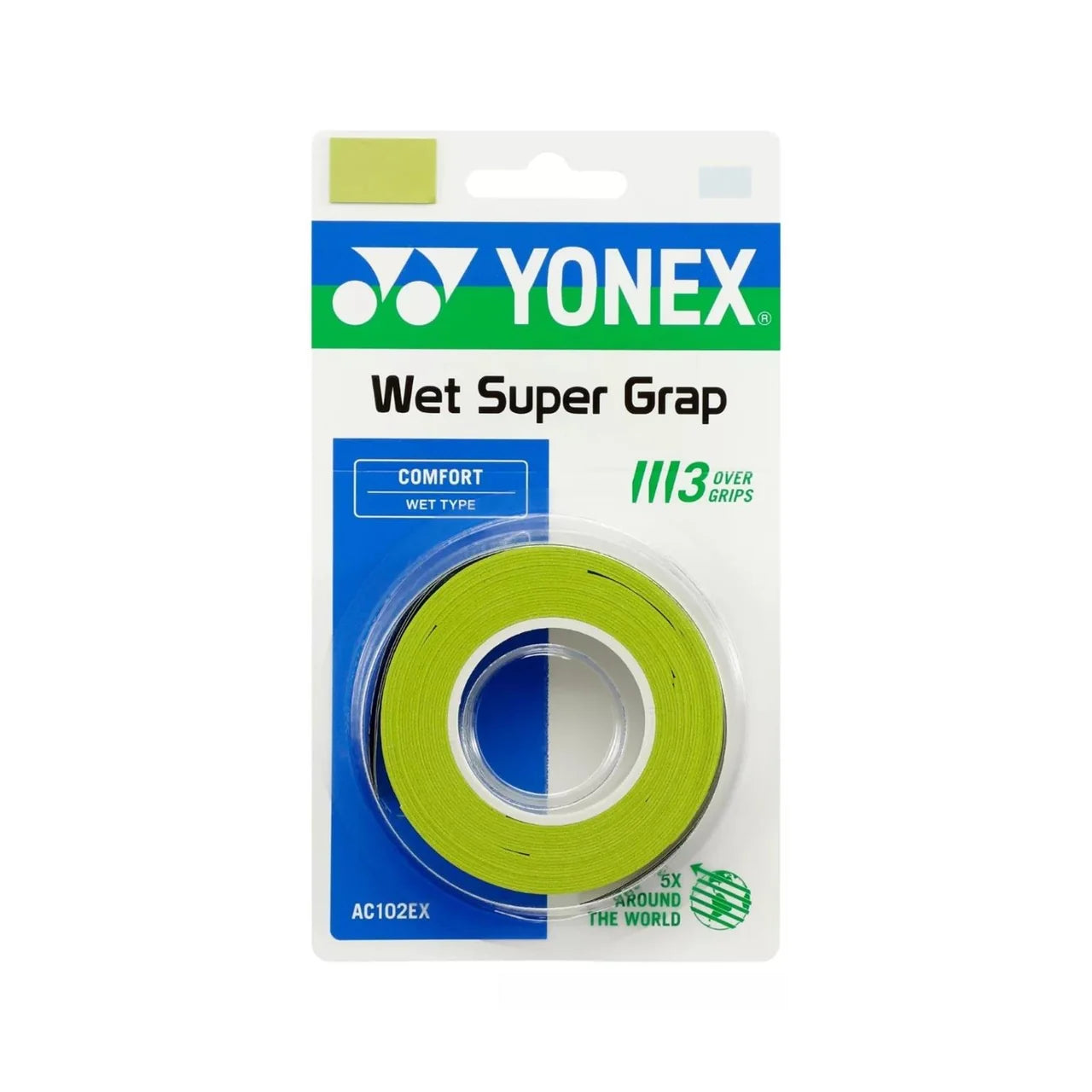 Yonex Wet Super Grap 3-Pack Grön
