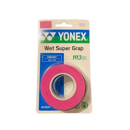 Yonex Wet Super Grap 3-Pack Rosa