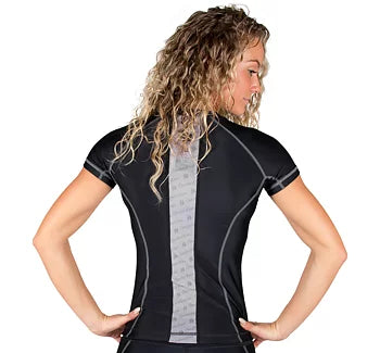 Gorilla Wear Carlin Compression Short Sleeve Top, black/grey