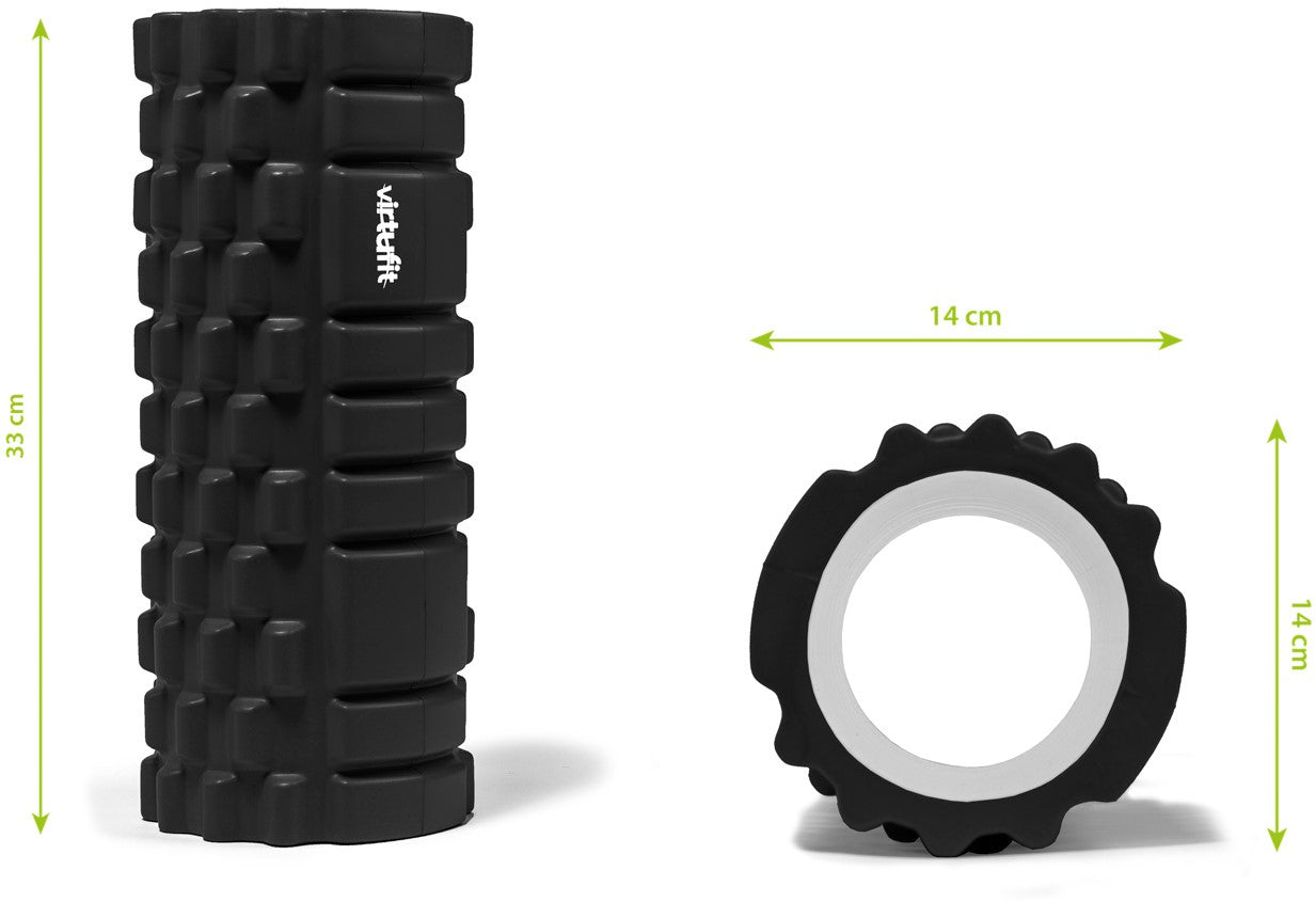 Virtufit Foam Roller 33 cm, Svart