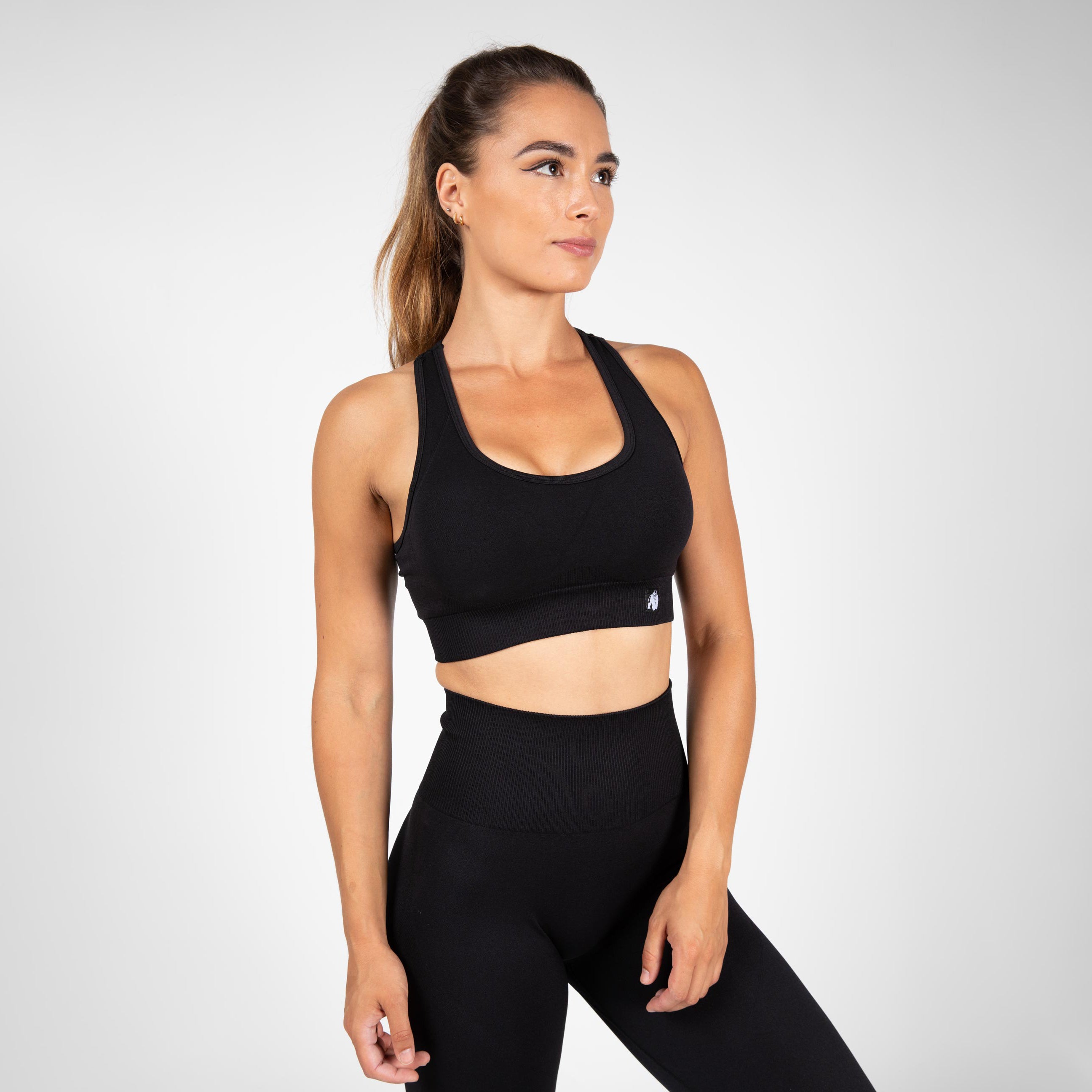 Gorilla Wear Yava Seamless Sport Bra, black