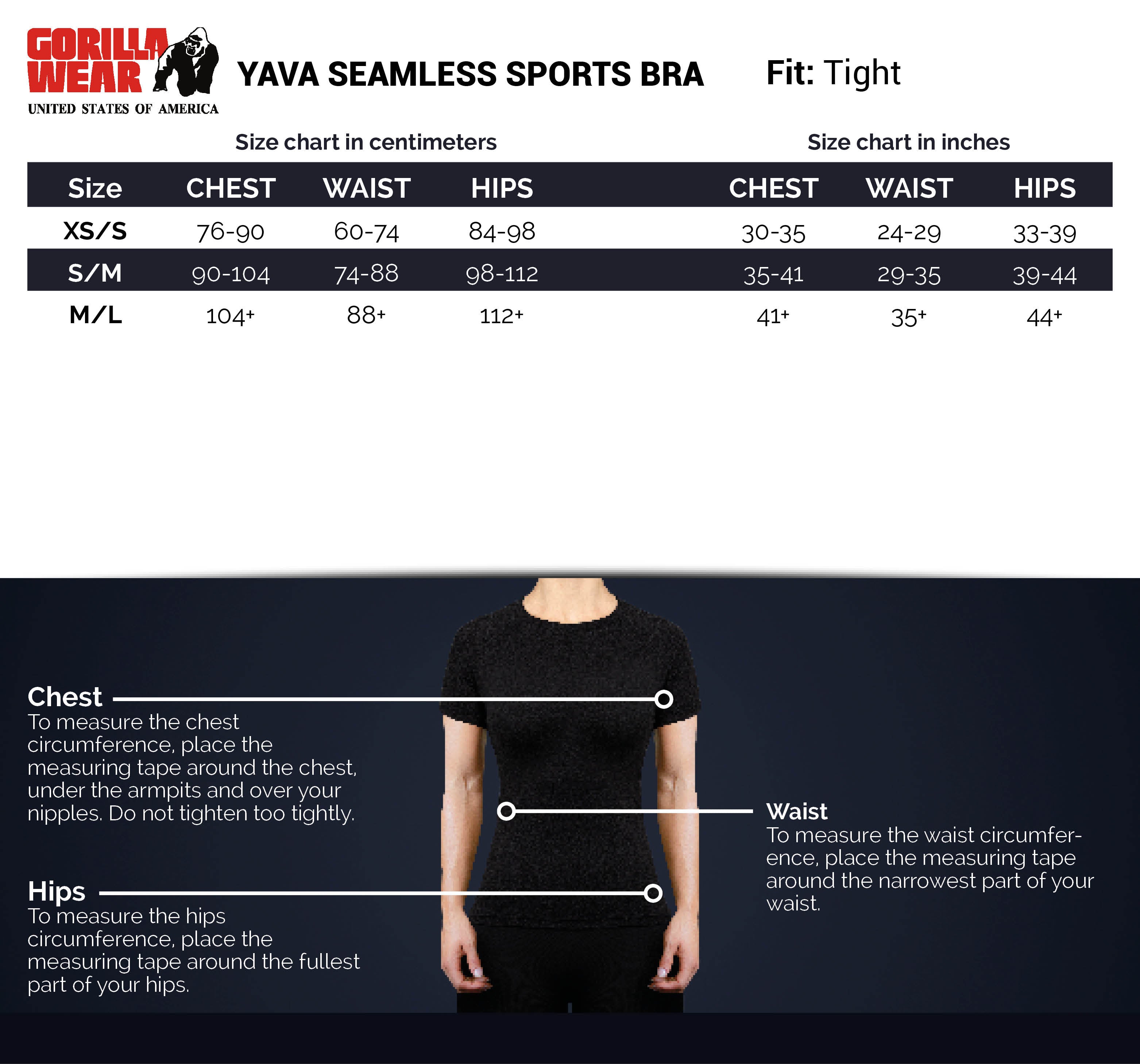 Gorilla Wear Yava Seamless Sport Bra, grey