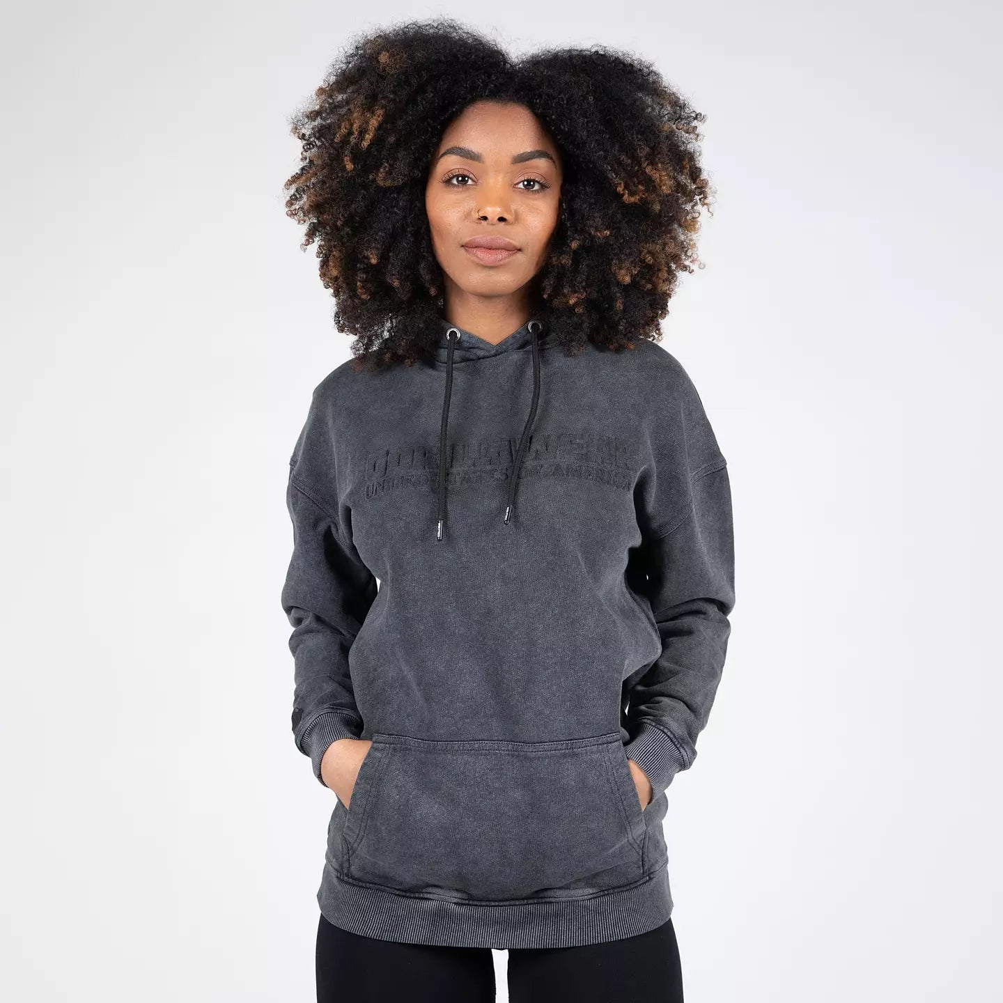 Gorilla Wear Crowley Oversized Women's Hoodie, washed grey