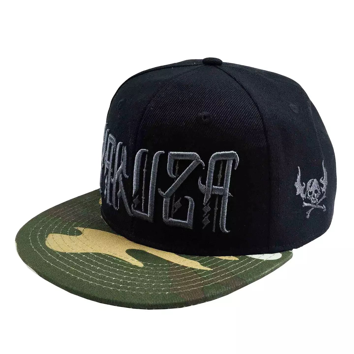 Unseen Snapback Cap - Svart/Grön Kamo
