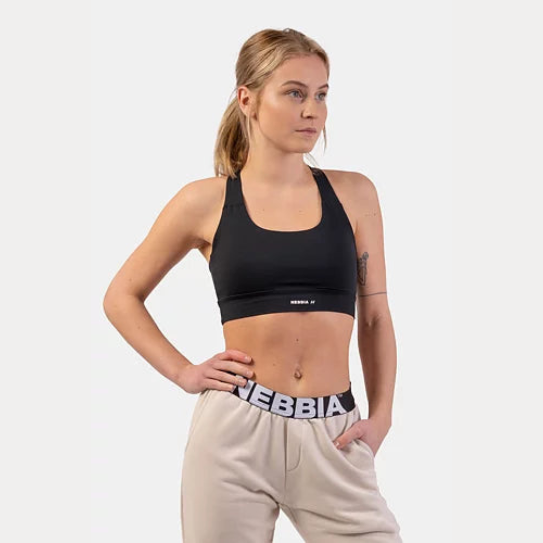 Nebbia Aktiv Sport-BH Med Medium Stöd - Svart