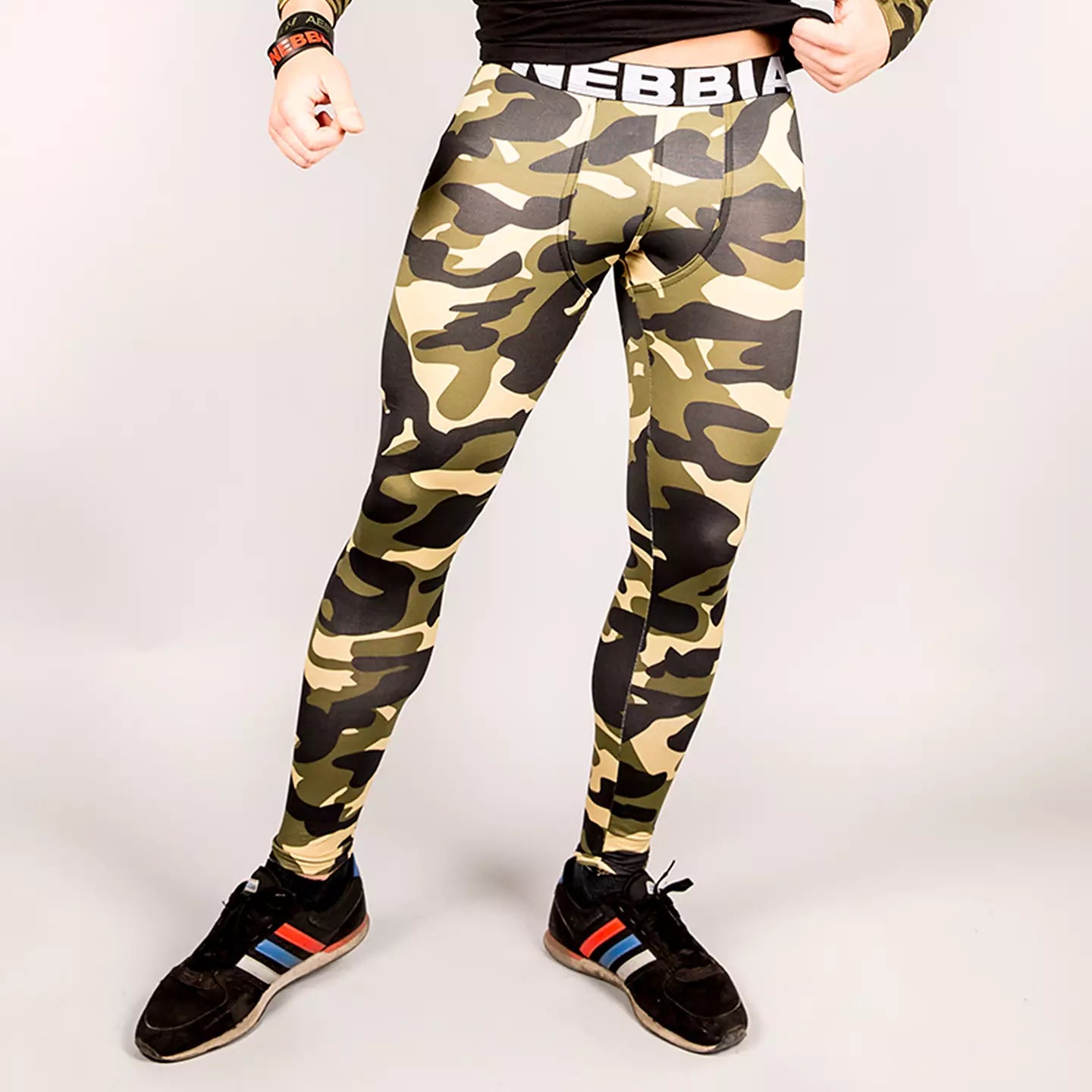 Nebbia AW Camo Tights - Grön Camo