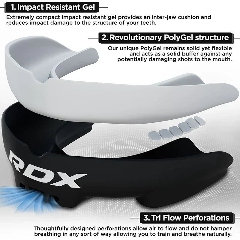 RDX Tandskydd Junior - Svart/Vit
