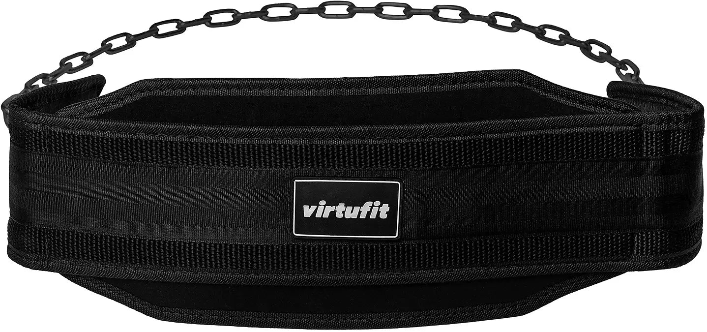 Virtufit Nylon Dipbälte, svart