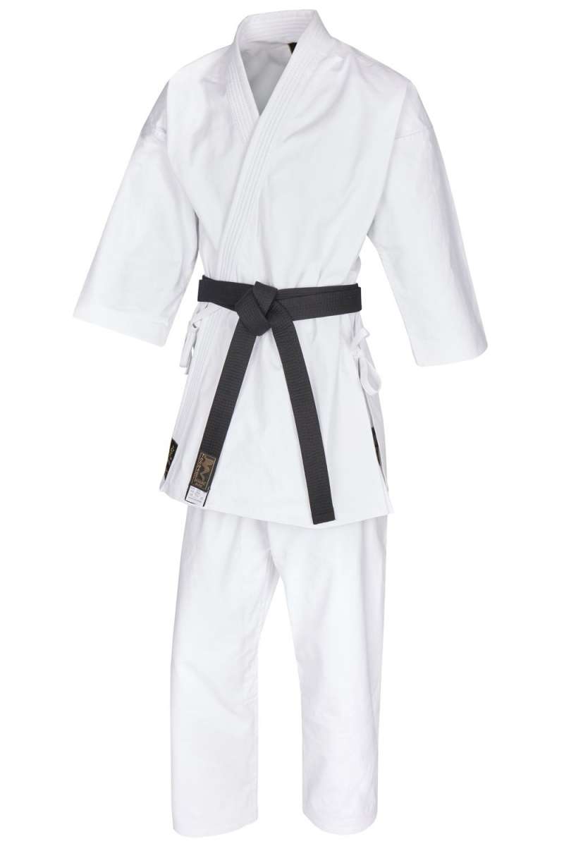 Phoenix TORA BLACK Karate Gi, 14 oz vit Canvas