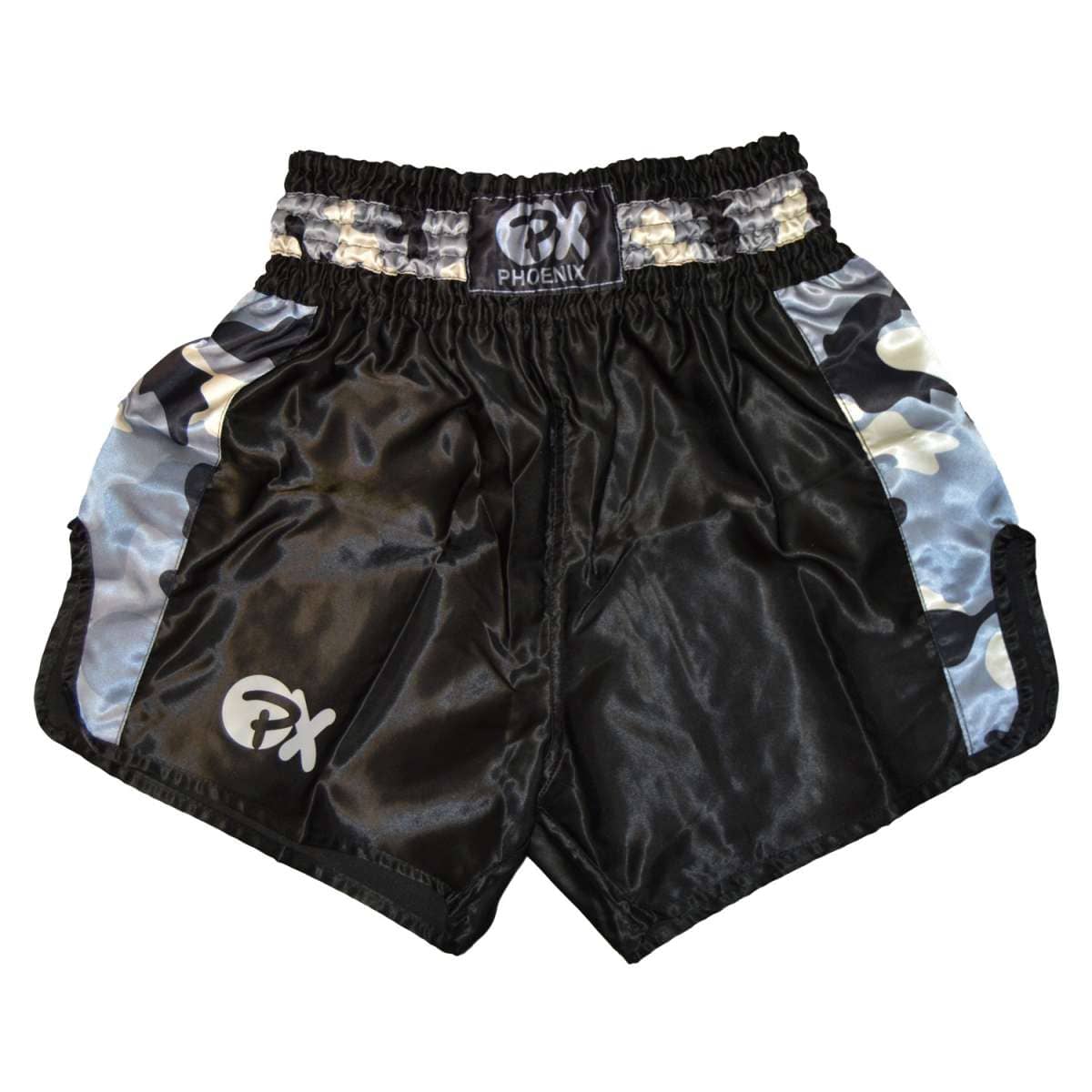 Phoenix PX Thai Shorts, 'Contender' - Svart/Camo