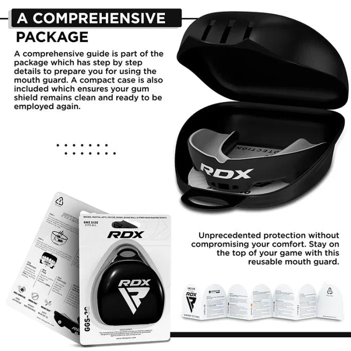 RDX Tandskydd Junior - Svart/Vit