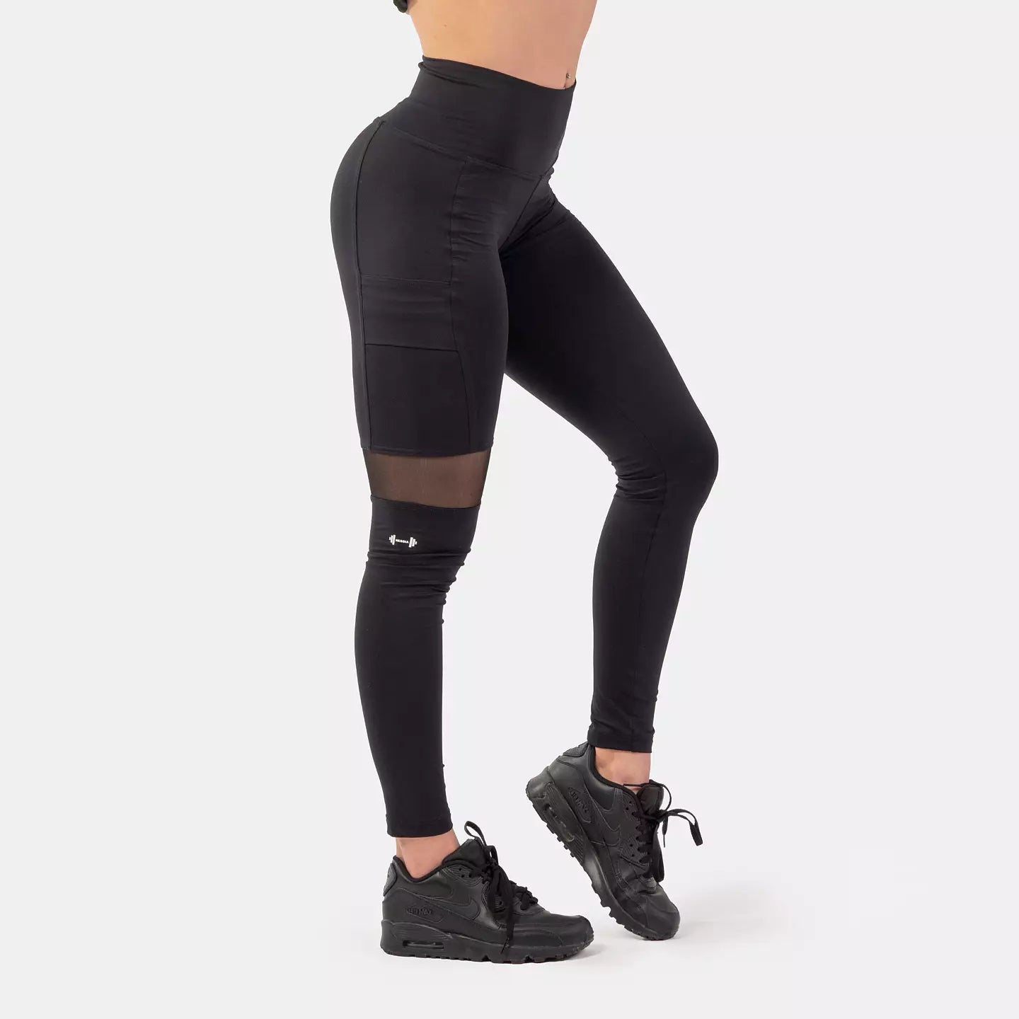 Nebbia Sportig Smart Pocket Högmidjade Leggings - Svart