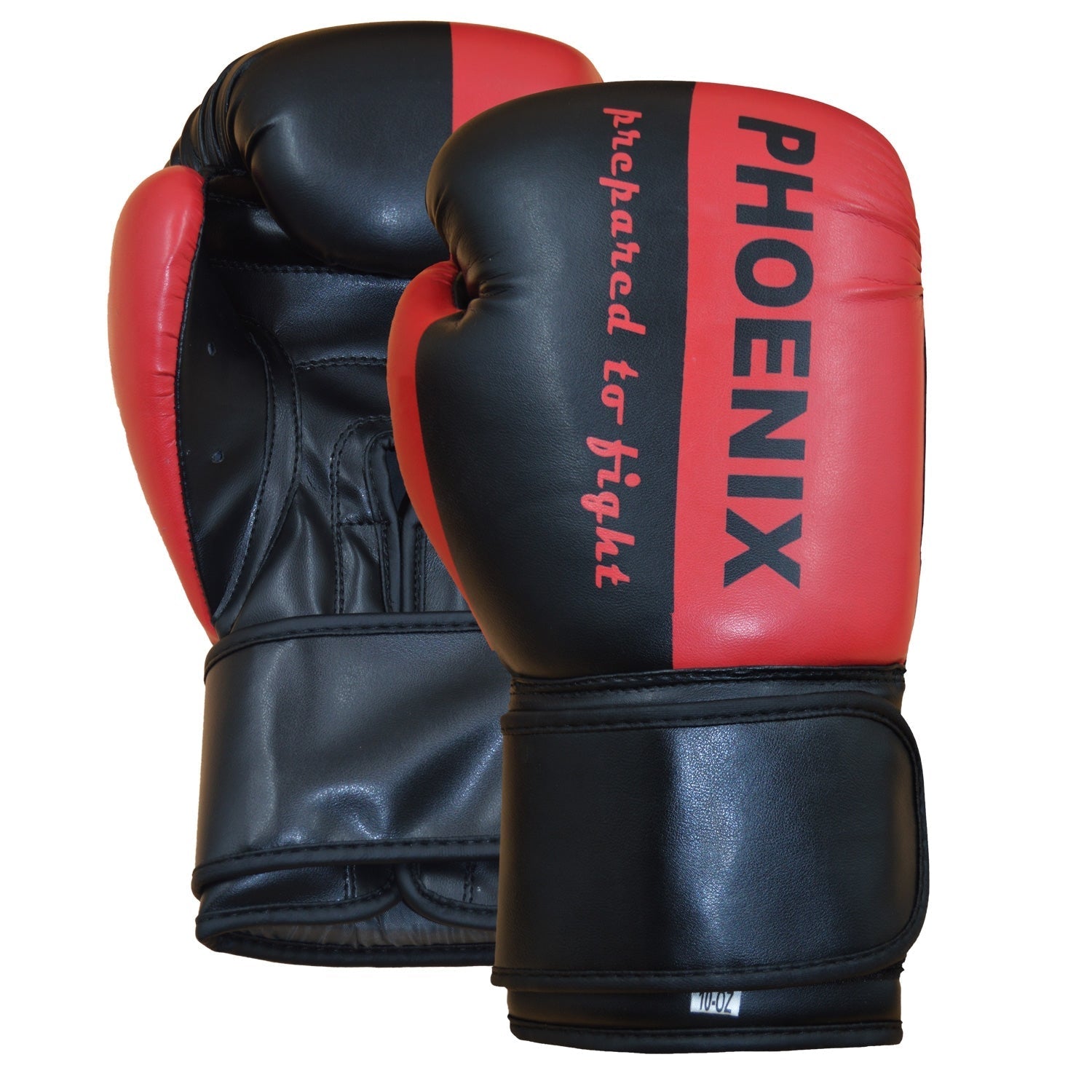 Phoenix PX Boxningshandskar 'Prepared to Fight' PU - Svart/Röd