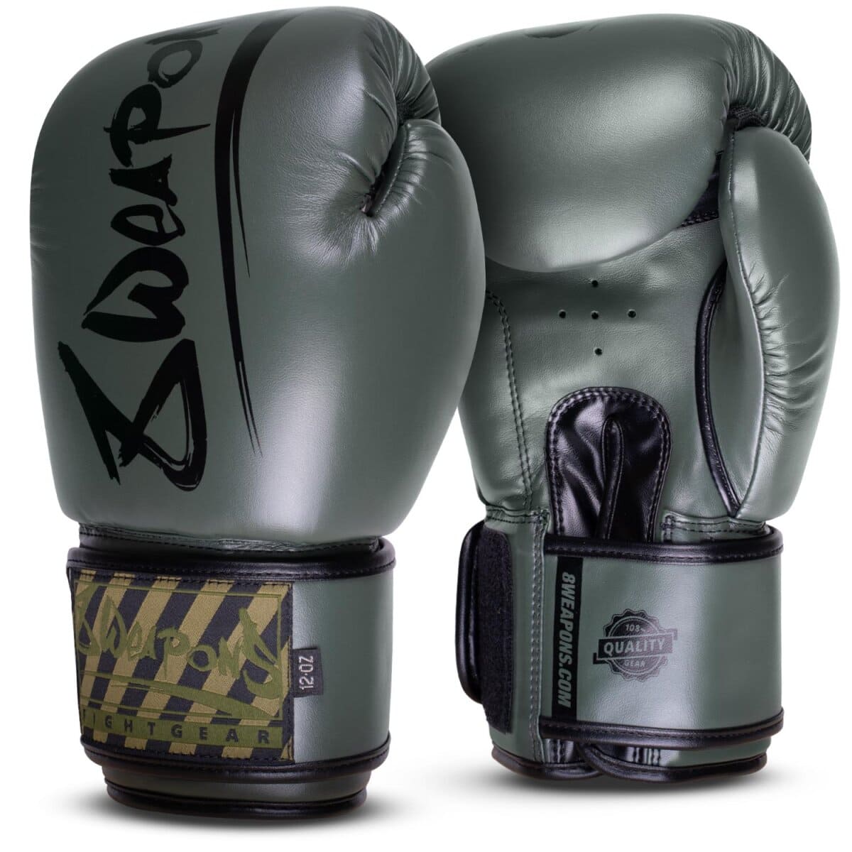 8 WEAPONS Boxningshandskar, Unlimited 2.0 - Oliv/Svart