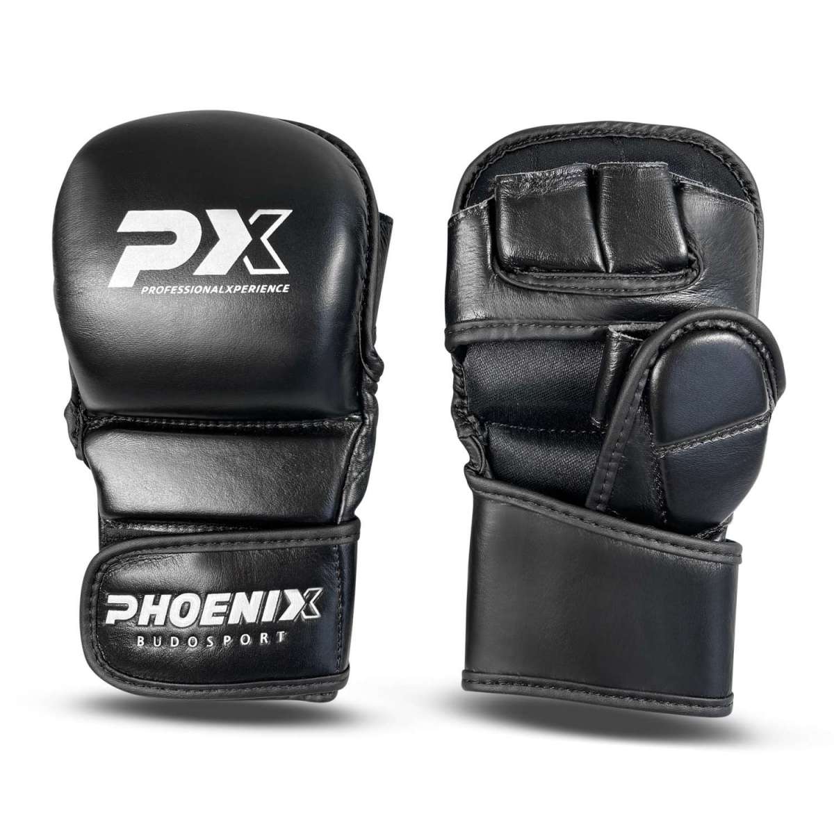 Phoenix PX Grapplinghandskar läder - Svart