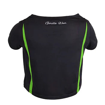Gorilla Wear Columbia Crop Top, black/neon lime