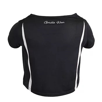 Gorilla Wear Columbia Crop Top, black/white