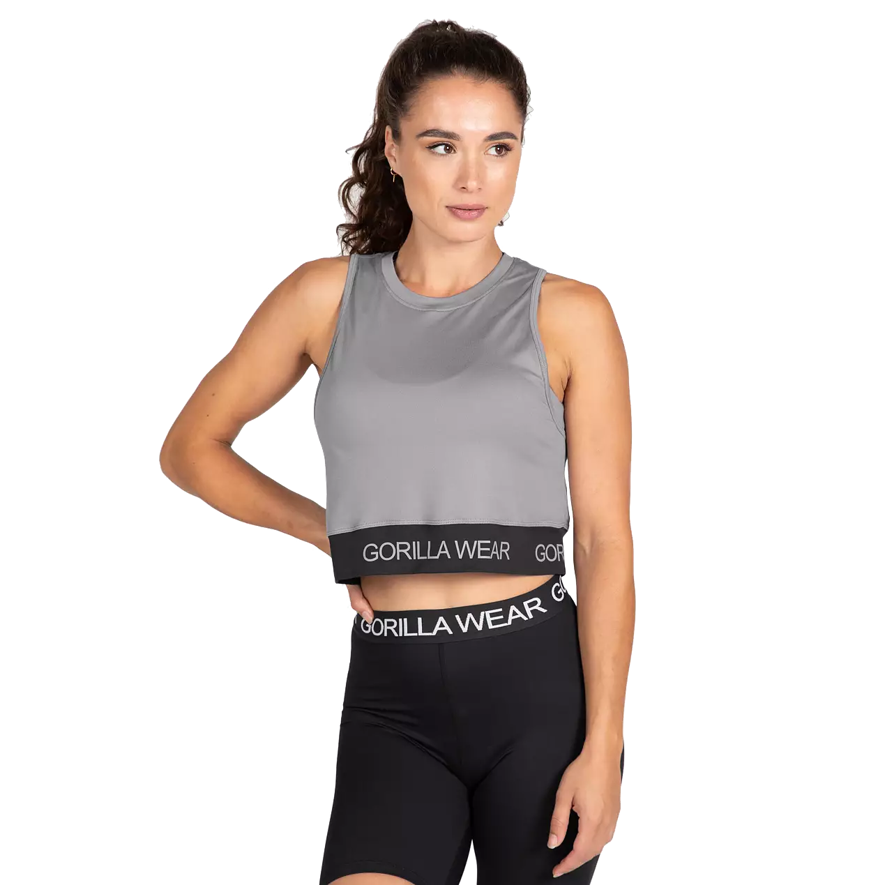 Gorilla Wear Colby Cropped Tank Top, grey